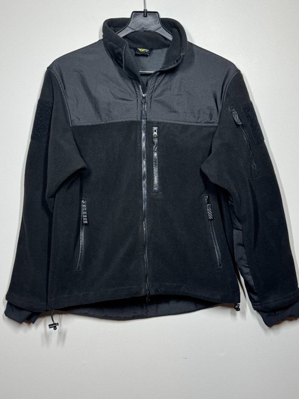 Condor Fleece Tactical Jacket with Hook & Loop Velcro Shoulder Patches Large